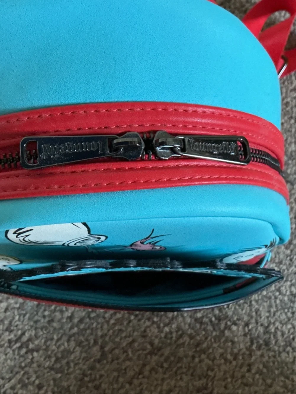 Loungefly Dr. Suesse Cat in the Hat backpack